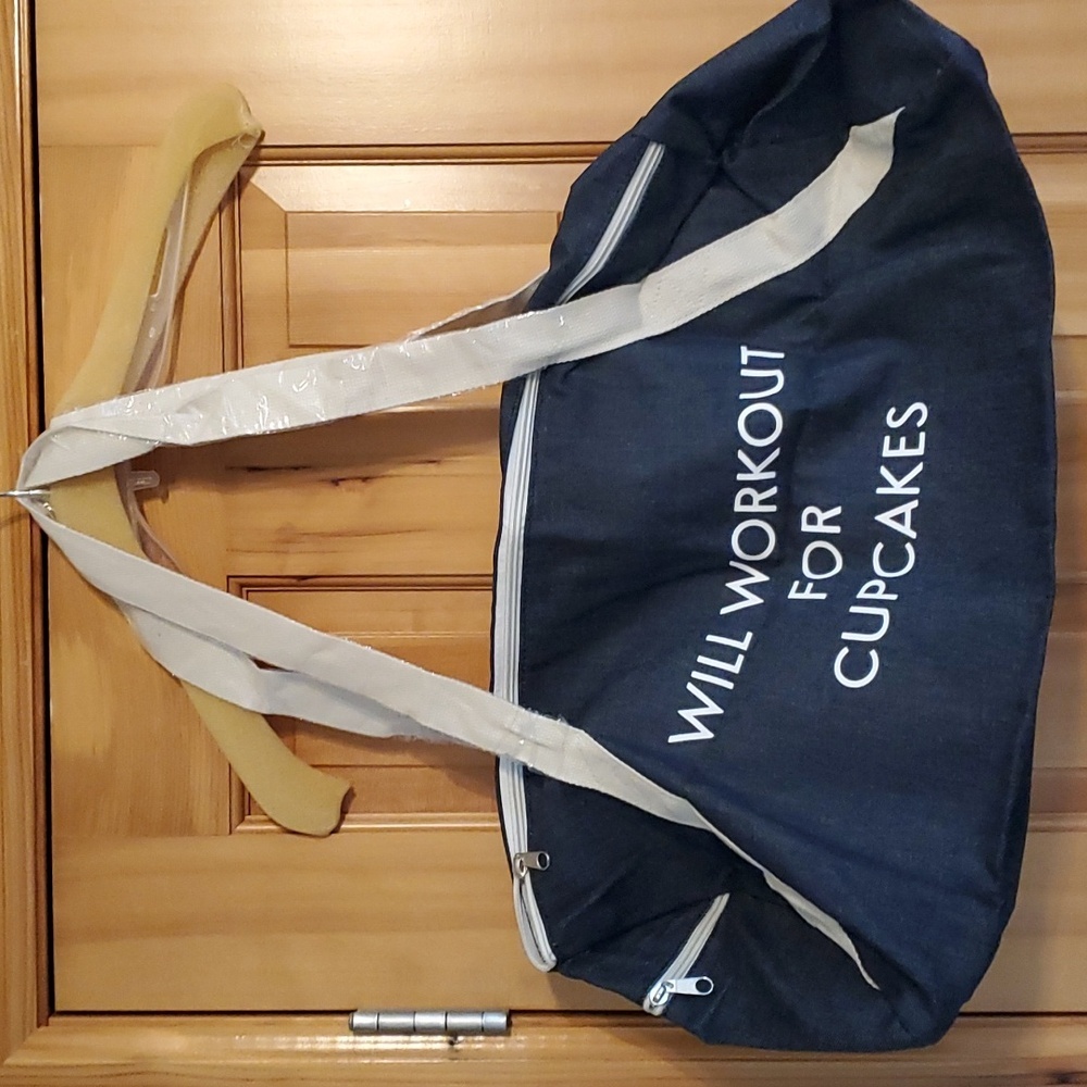 NWT Private Party Blue Jean gym bag